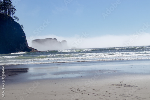 waves on the beach photo