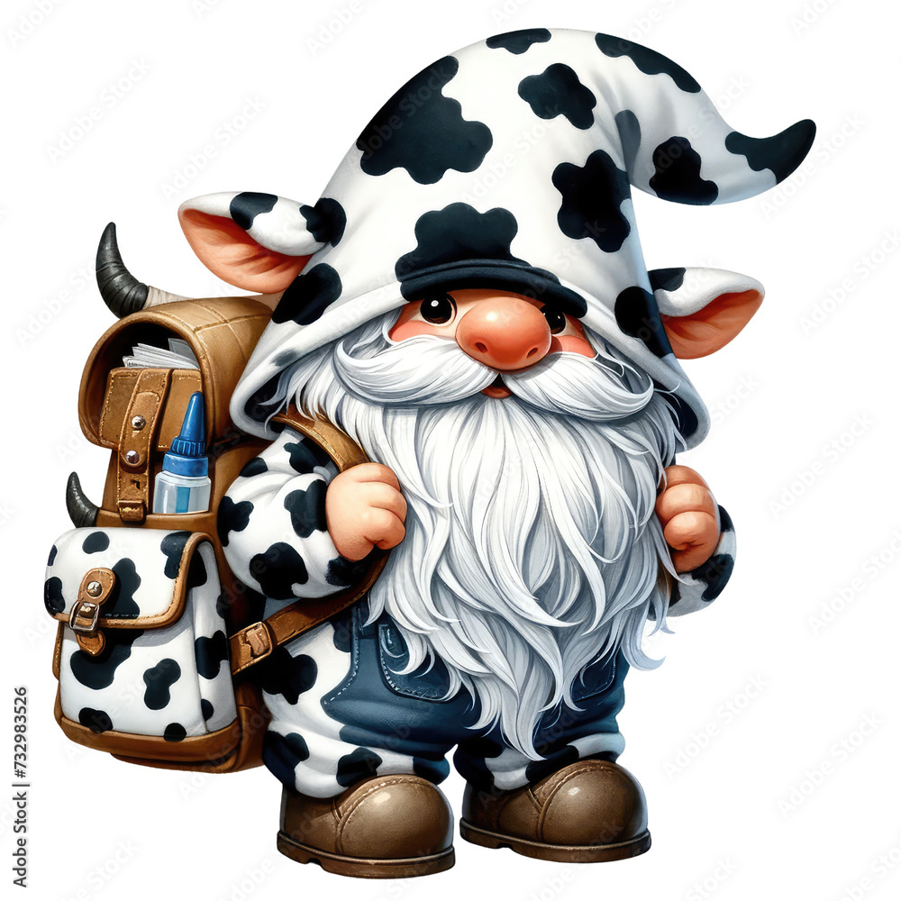 Cow Gnome Cartoon Art | Whimsical Farm Animal Illustration
Cute Cow and Gnome Character | Funny Miniature Figurine Decor
Rustic Farm Gnome with Cow | Humorous Countryside Art Print