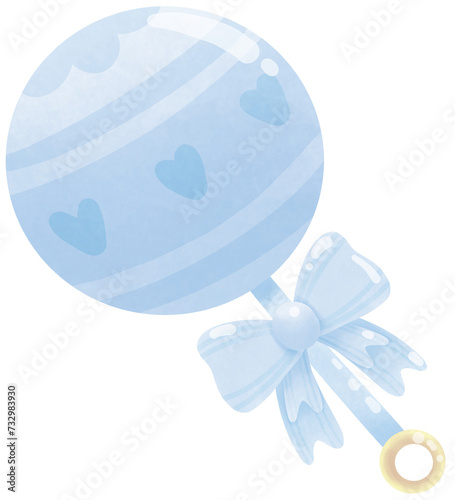 Blue Baby rattle