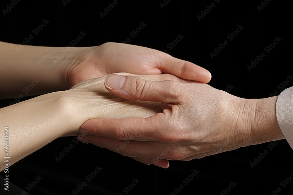 Hand Massage: Close-ups of hands receiving a massage. Hand Massage: Close-ups of hands receiving a massage.