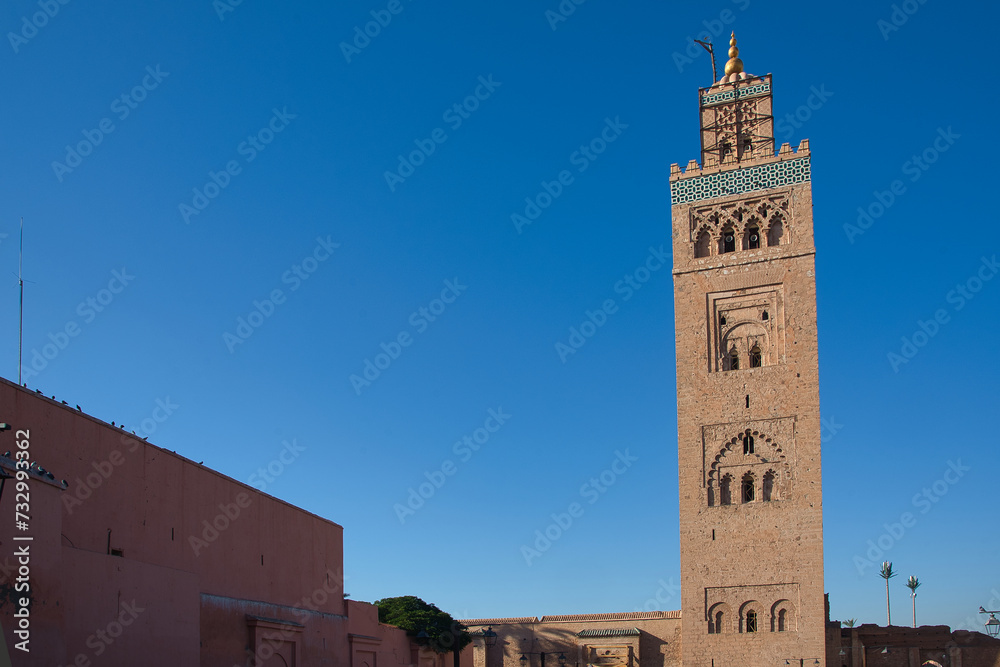 Kutubia Mosque, exterior view, Marrakech, Morocco