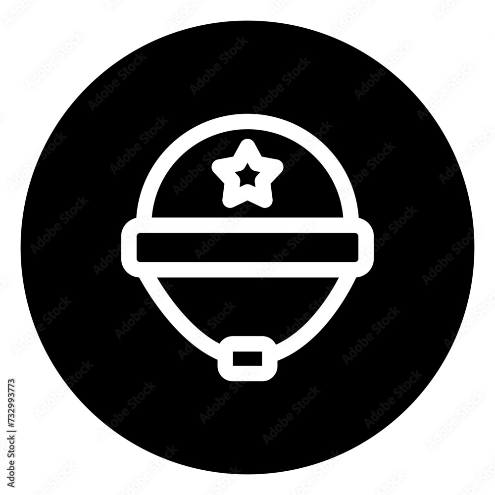 helmet glyph icon