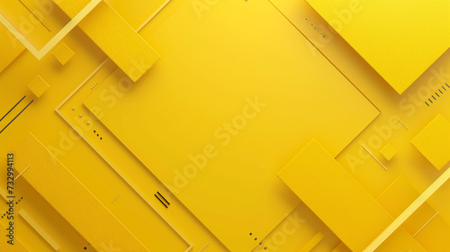 Arylide yellow color abstract shape background presentation design. PowerPoint and Business background. photo