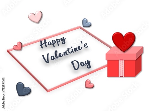 Valentine, happy valentines day, valentine card, gift box, 14 February
