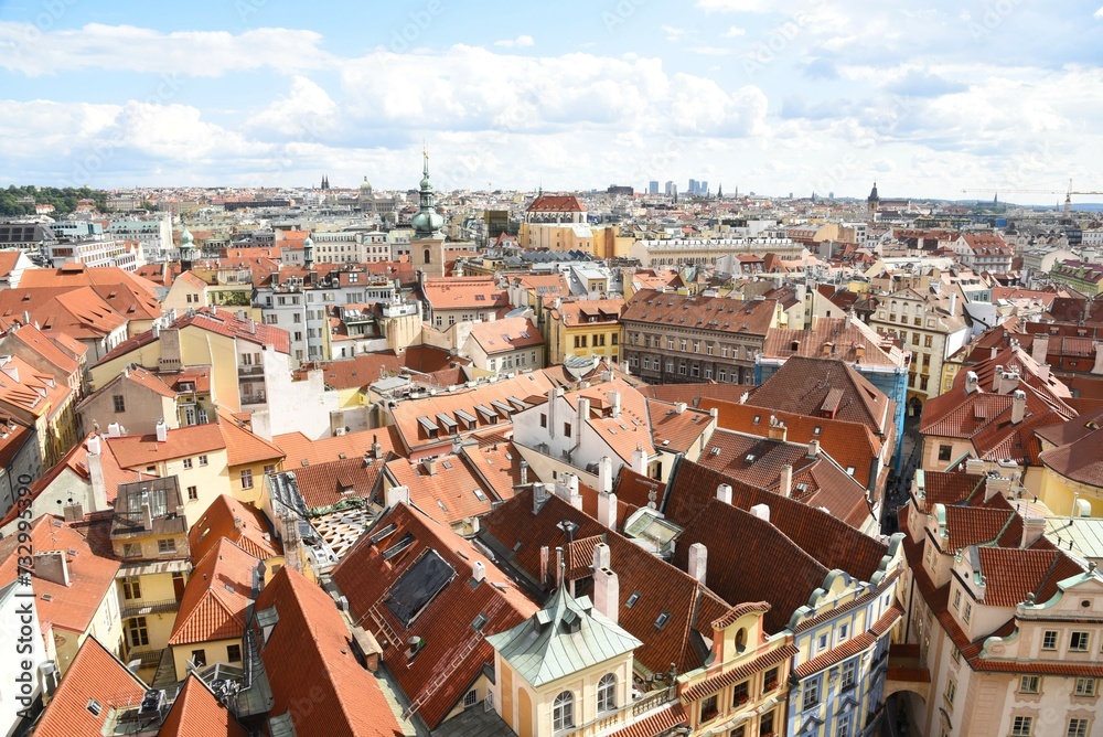 panorama wiew of Prague