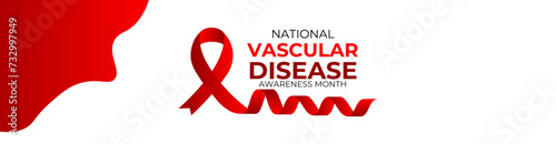 September is National Vascular Disease Awareness Month in September background. Holiday concept design. background, banner, placard, card, poster, cover, brochure, website, flyer. Vector illustration