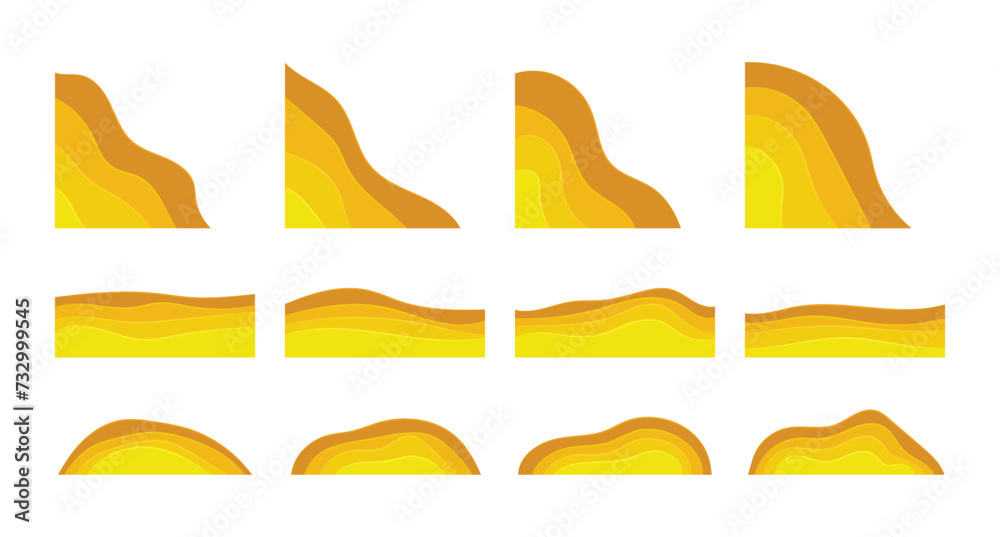 Organic Blob Corner Shape, Element Graphic Design Decoration. Abstract Wave Corner Border, Vector Illustration Organic Blob Corner Shape, Element Graphic Design Decoration. Abstract Wave Corner Border, Vector Illustration