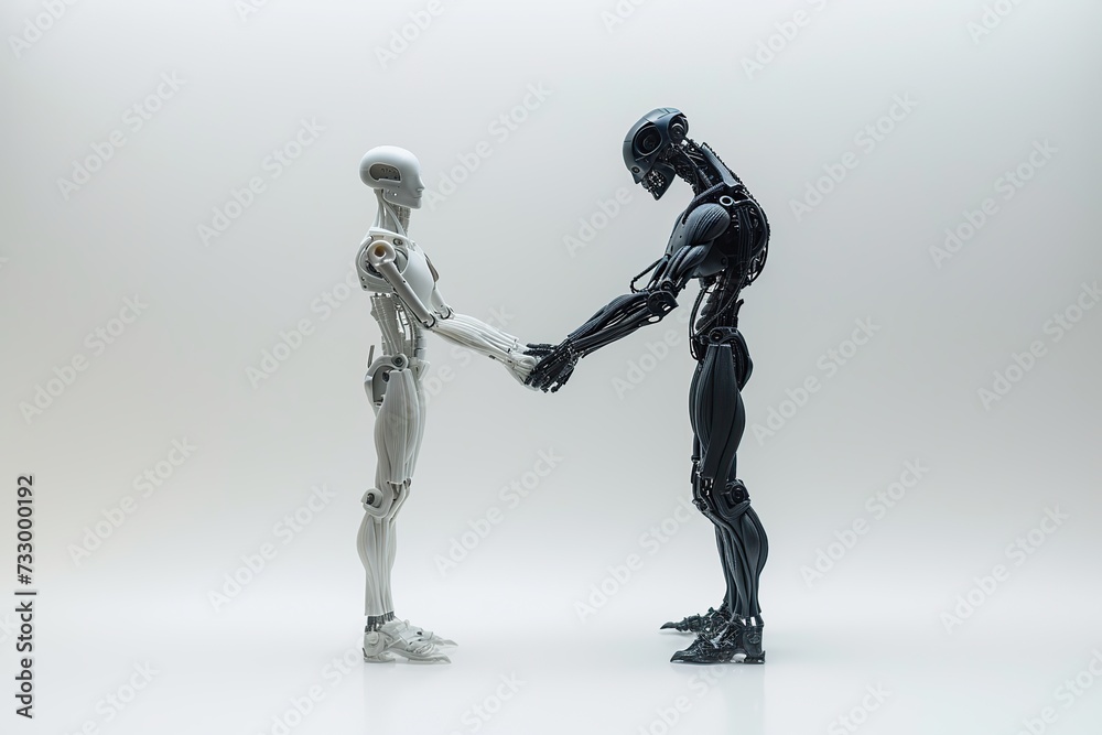 robot handshake robot handshake