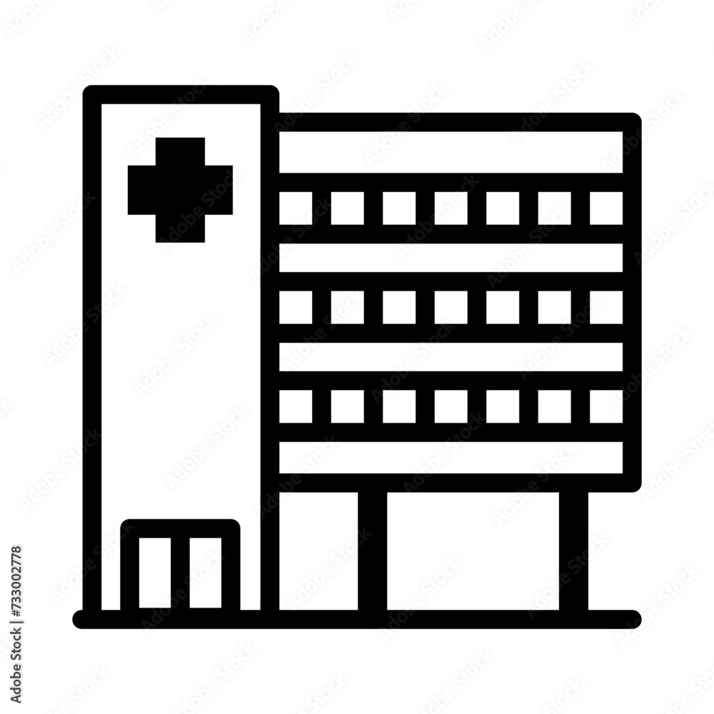 Hospital building icon Hospital building icon