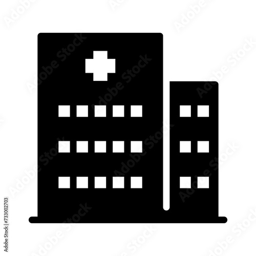 Hospital building icon