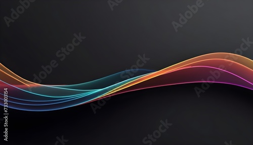 Abstract Colorful Wavy Glass Background. Ai Generative © Butt _Ai