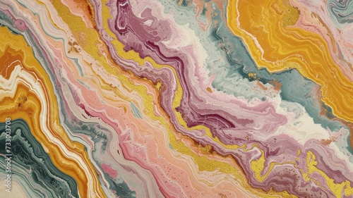 marbled, swirling texture combining sorbet spring colors in an elegant pattern