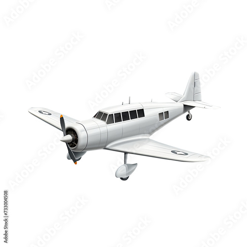 white airplane