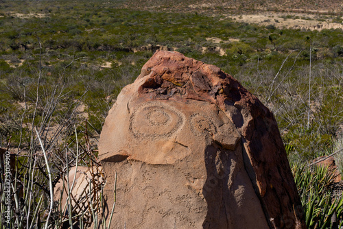 Archaeological Zone: Petroglyphs at Boca de Potrerillos, Nuevo León