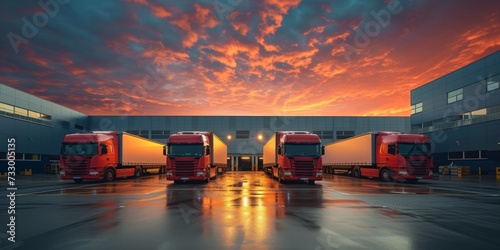 logistic center Cargo Trucks