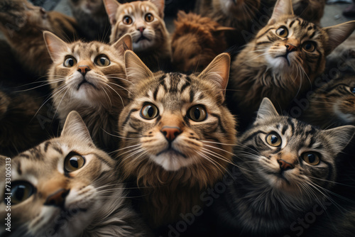 A lot of cats are looking at you © Michael
