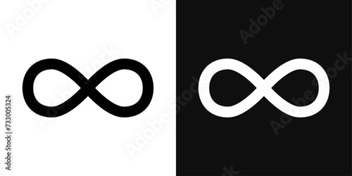 Infinity Icon Set. Vector Illustration photo