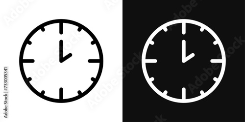 Time Icon Set. Vector Illustration photo