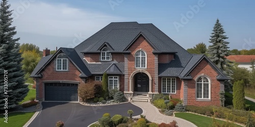 Wallpaper Mural Large private house aerial view Torontodigital.ca