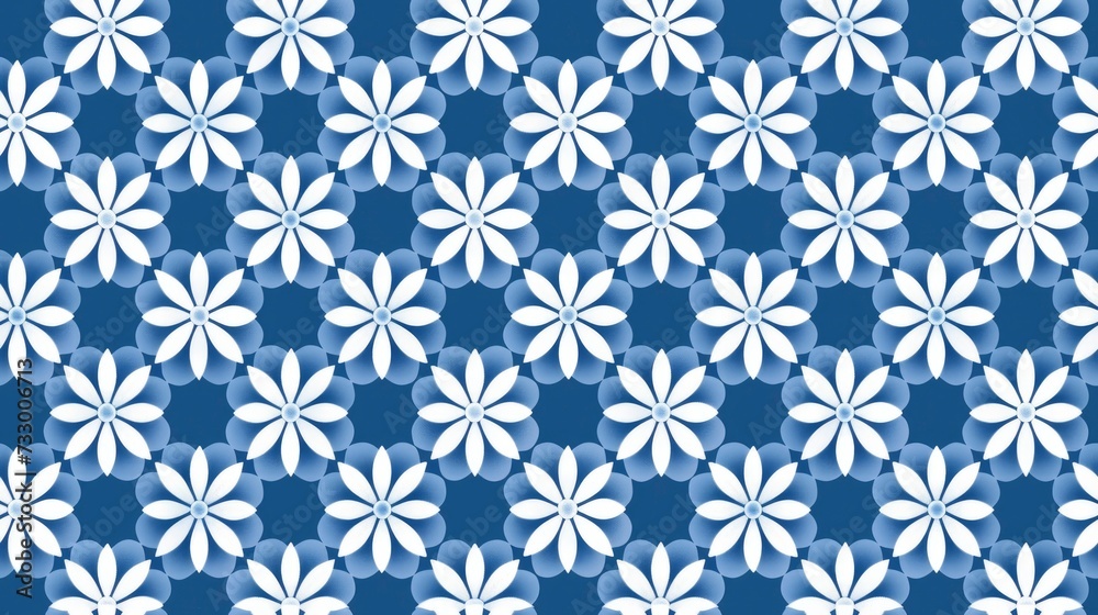 Clean Minimal Flower Pattern Design Clean Minimal Flower Pattern Design