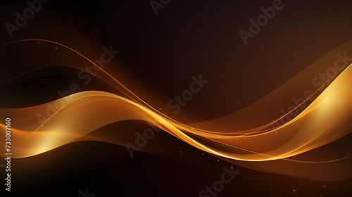 Premium background design with digital line pattern (texture) in gold colour. Vector horizontal golden template for business banner, formal invitation, luxury voucher, prestigious gift certificate,