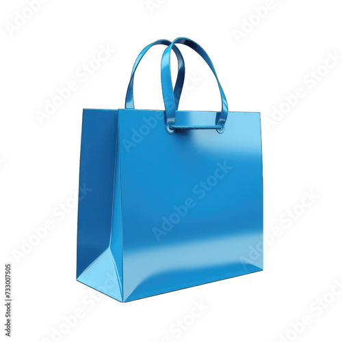 Blue shopping bag png