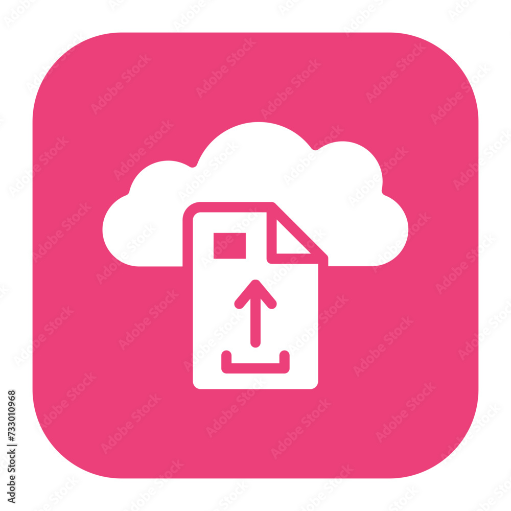 Upload File on Cloud Icon Upload File on Cloud Icon