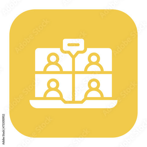 Videocall Discussion Icon