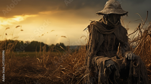 The Farmer's Ghost: Scarecrow at Dusk © LEMAT WORKS