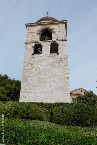 Romanesque church Ancona Italy view