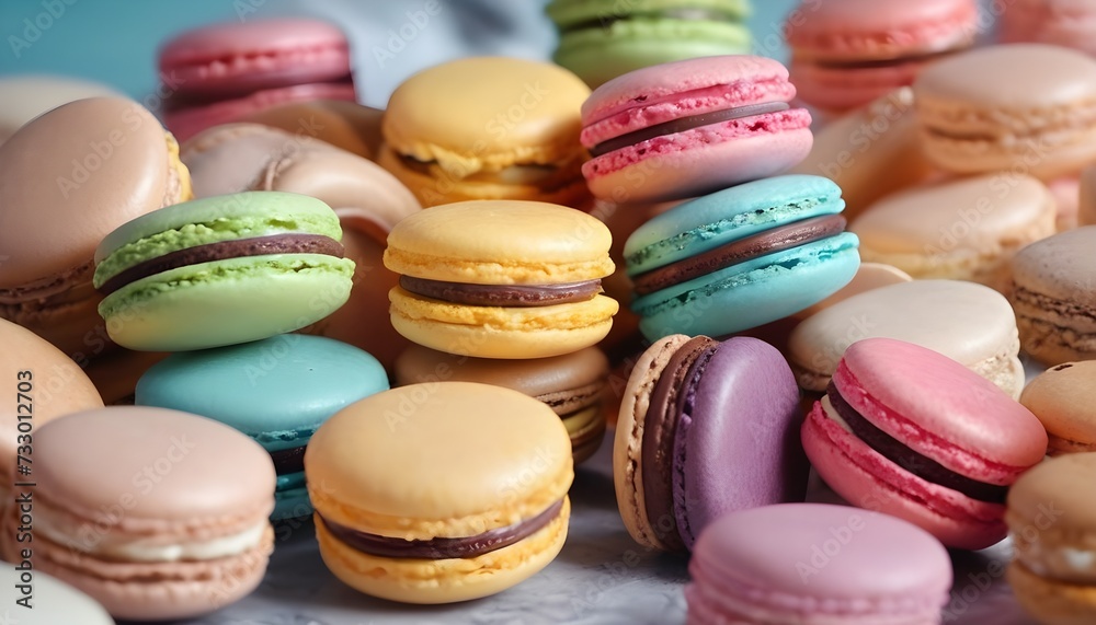 colorful chocolate macarons macro background colorful chocolate macarons macro background