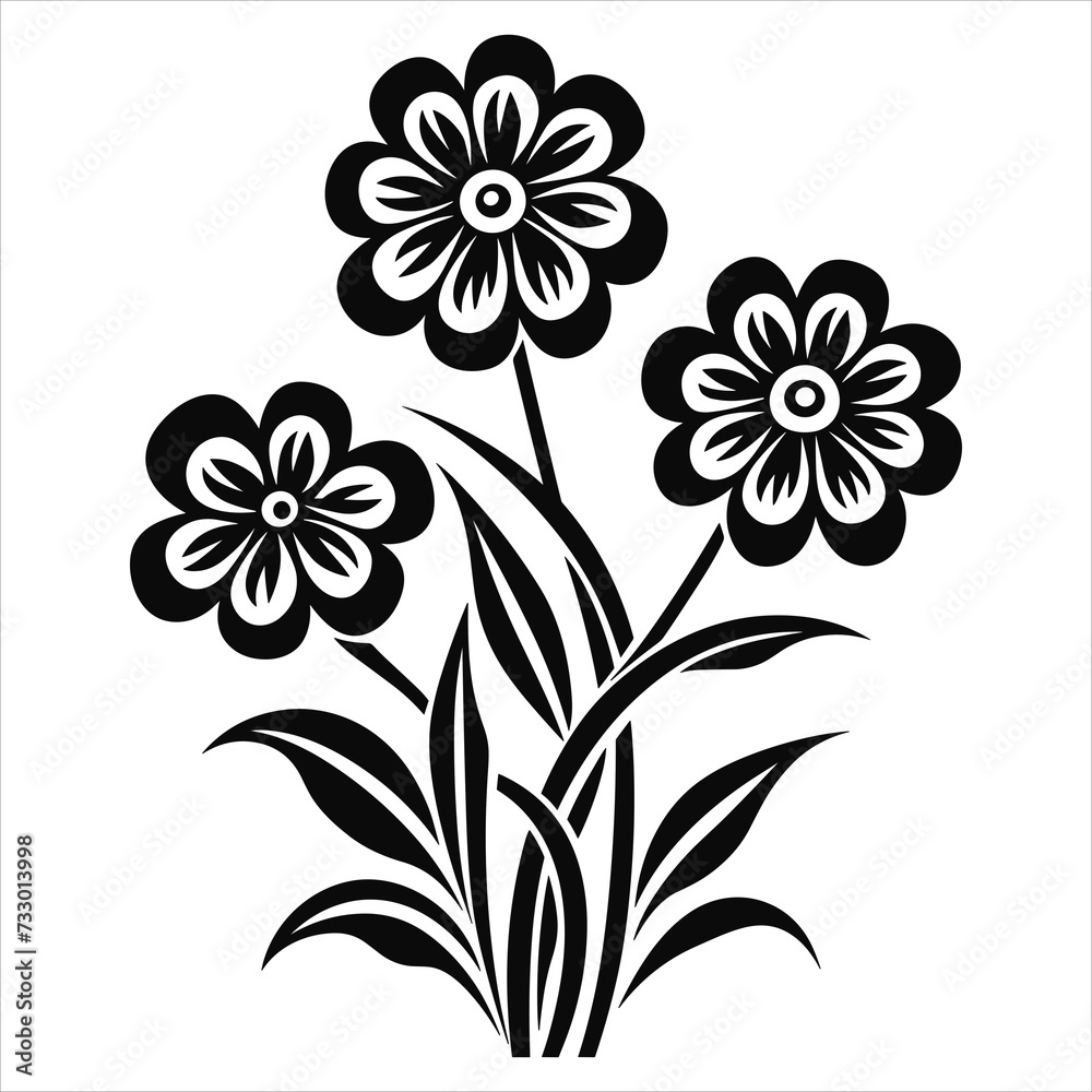 beautiful simple icon vector flowers beautiful simple icon vector flowers