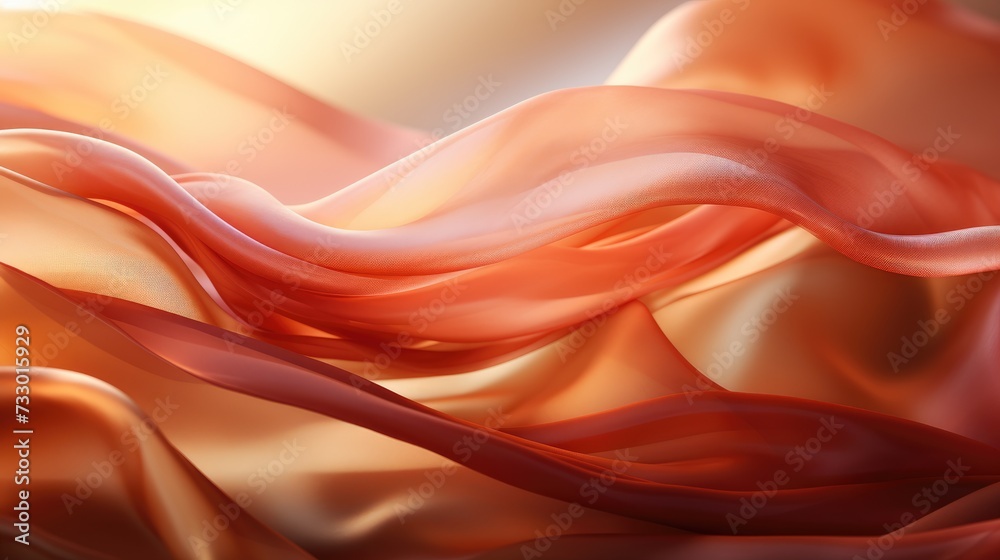 Elegant Rose Gold Satin Fabric With Luxurious Texture.