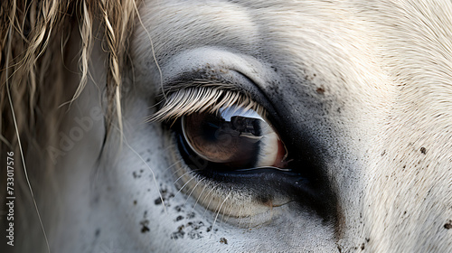 A close-up of a horse's expressive ears © Muhammad