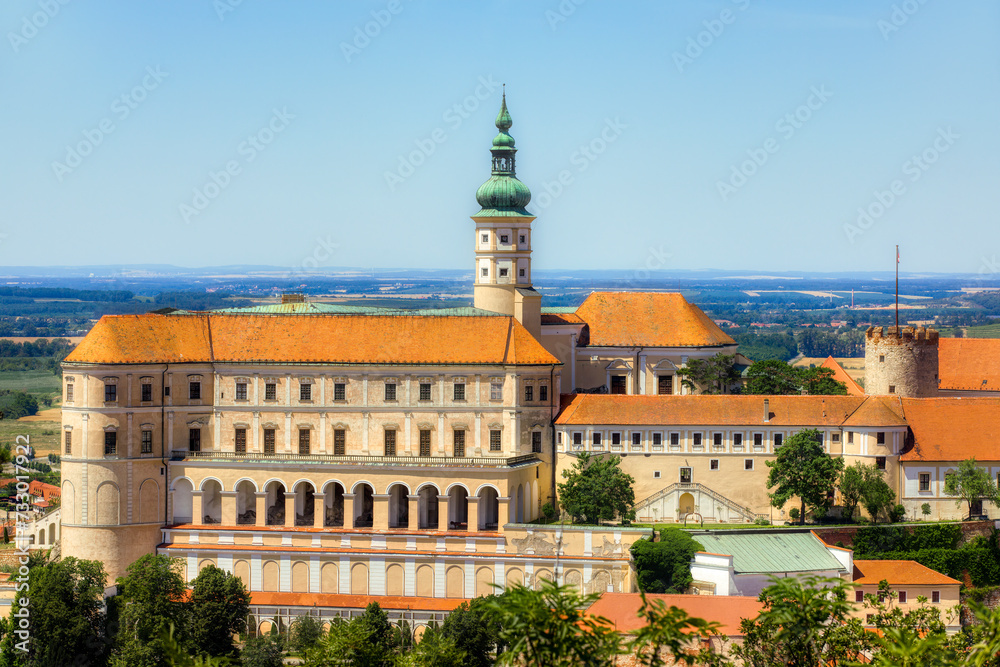 The Impressive Mikulov Castle in Mikulov, Czech Republic