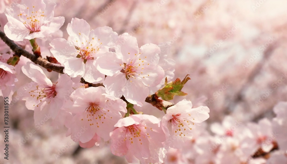 Cherry Blossoms Blooming at the start of Spring - Last days of Winter announcing the new Season of Spring - Sakura Festival Hanami Cherry Blossoms Blooming at the start of Spring - Last days of Winter announcing the new Season of Spring - Sakura Festival Hanami