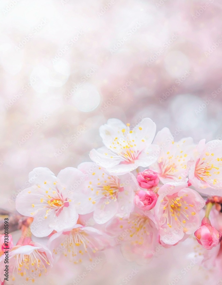 Cherry Blossoms Blooming at the start of Spring - Last days of Winter announcing the new Season of Spring - Sakura Festival Hanami Cherry Blossoms Blooming at the start of Spring - Last days of Winter announcing the new Season of Spring - Sakura Festival Hanami