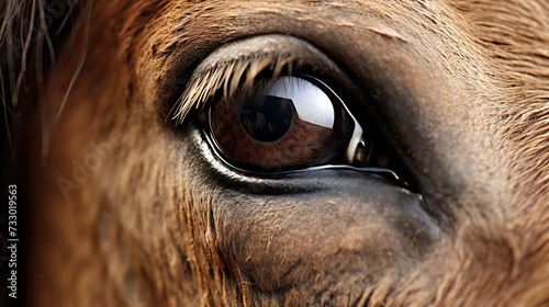 A close-up of a horse's nostrils
