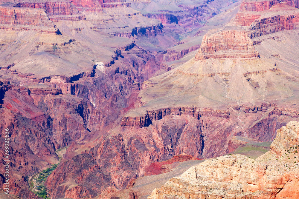 Aerial view of a gorge in Grand Canyon National Park Aerial view of a gorge in Grand Canyon National Park