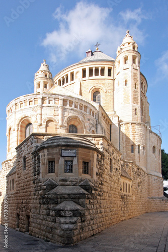 Dormition Church, church of Hagia Maria Sion standing in the believed place where the Virgin Mary died, Mount Zion, Jerusalem, Israel