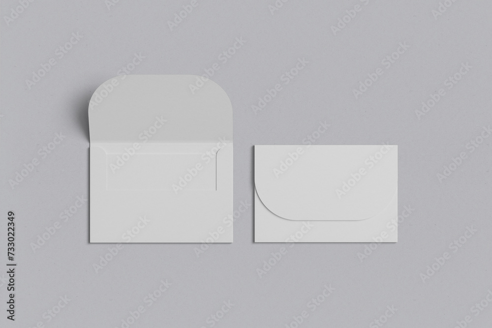 Holder and Gift Card with gray background 3d rendering for presentation design Holder and Gift Card with gray background 3d rendering for presentation design