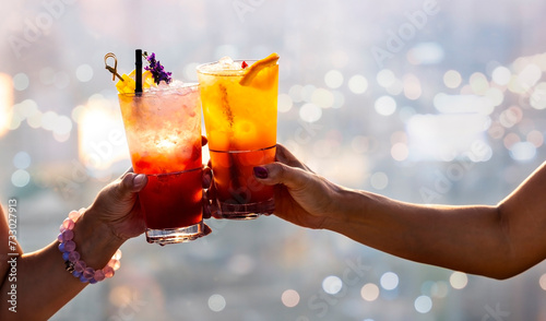 classic cocktails on the rooftop bar
