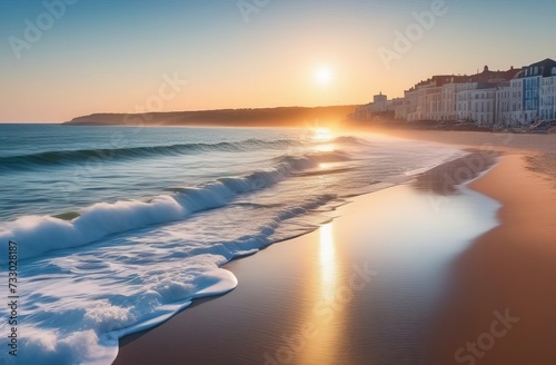 sunset on the beach