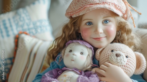 Her dolls are cherished companions, sharing in her laughter and providing com...
