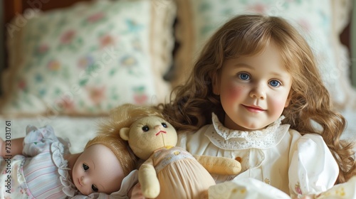 Her dolls are cherished companions, sharing in her laughter and providing com...