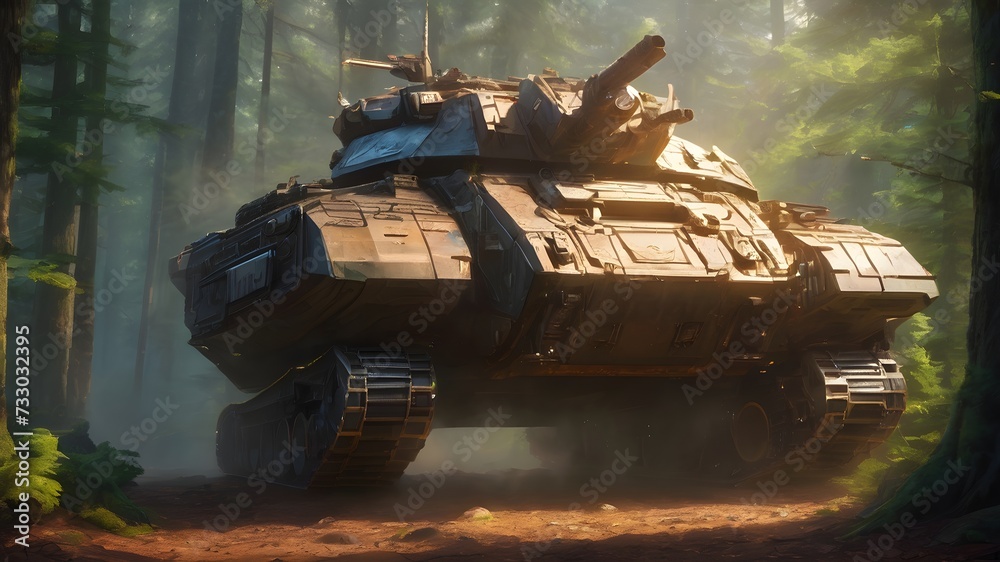 Obraz premium Future Tank Background Very Cool