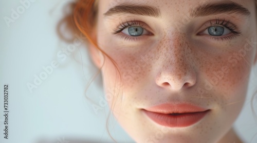 Her captivating gaze meets the camera, expressing pure happiness and a genuin...