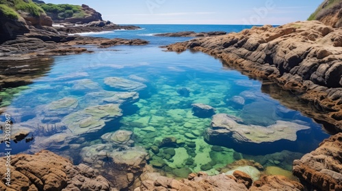 Coastal rock pools teeming with fascinating marine creatures