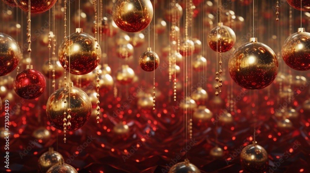 Magic of christmas through enchanting ornament background Magic of christmas through enchanting ornament background