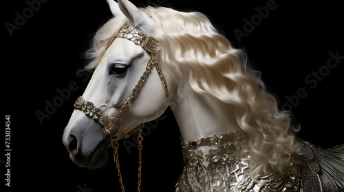 A horse with a shiny, well-groomed coat © Muhammad